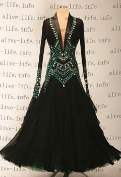 MST-3842　ブラックジョーゼット　USサイズ6-8　